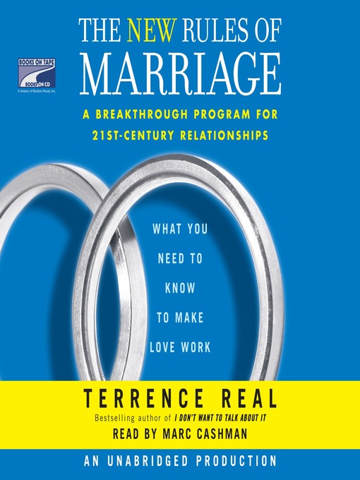 Title details for The New Rules of Marriage by Terrence Real - Available